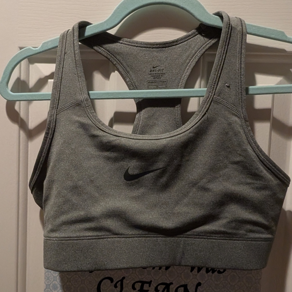 Grey Nike Sports Bra
